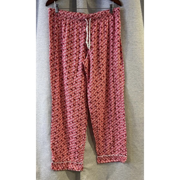 Victoria's Secret Dreamer Pajamas M Red Reindeer‎ Modal Lightweight Flannel - Picture 7 of 9